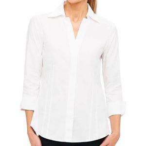 Foxcroft Non Iron White Button Down